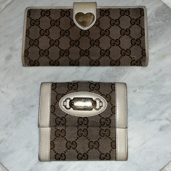 SOLD ❌❌❌GUCCI GG Pattern Canvas Leather Long Wallet - Picture 15 of 15